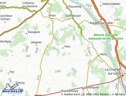 MICHELIN Feux map - ViaMichelin