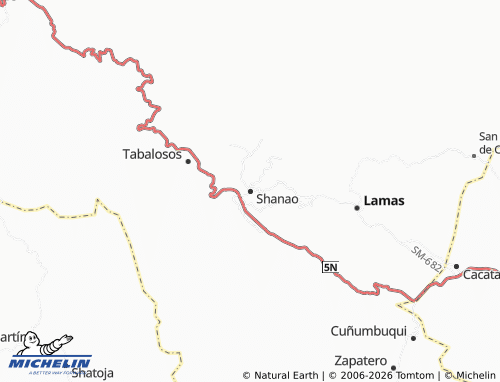MICHELIN Shanao map - ViaMichelin