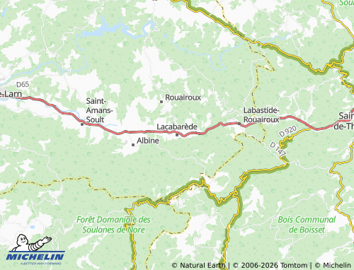 MICHELIN Lacabarède map - ViaMichelin