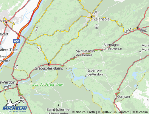 MICHELIN Saint-Martin-de-Brômes map - ViaMichelin