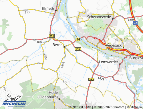 MICHELIN Ollen map - ViaMichelin