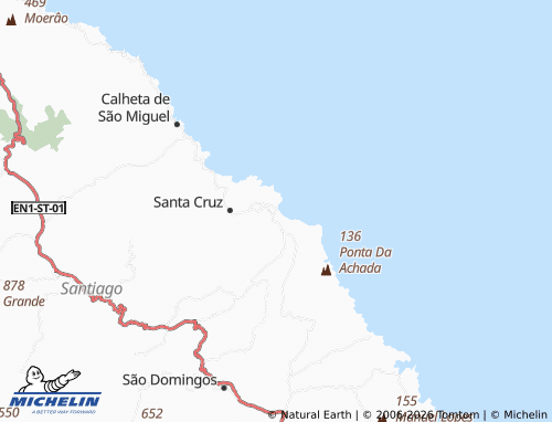MICHELIN Santiago Maior map - ViaMichelin