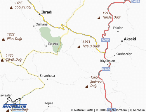 MICHELIN Minareli map - ViaMichelin