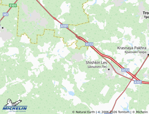 Carte MICHELIN Solnechnyy gorod-3 KP - ViaMichelin