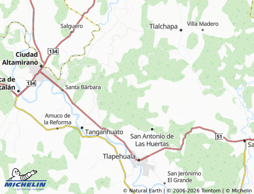 Mapa MICHELIN El Tinoco - ViaMichelin
