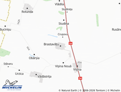 MICHELIN-Landkarte Brastavățu - ViaMichelin