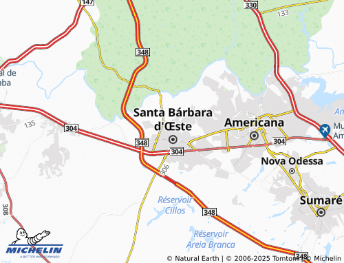 MICHELIN Vila Santa Cecília map - ViaMichelin