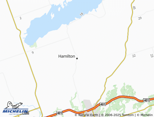 MICHELIN Hamilton map - ViaMichelin