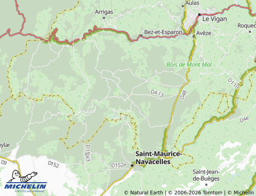MICHELIN Blandas map - ViaMichelin