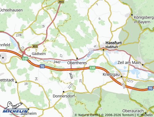 Mappa MICHELIN Obertheres - ViaMichelin