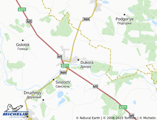 MICHELIN Dukora map - ViaMichelin