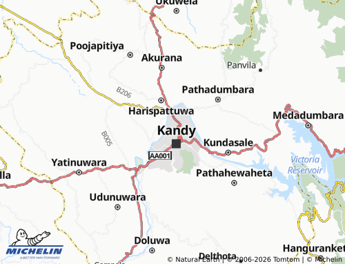 Mappa MICHELIN Asgiriya - ViaMichelin