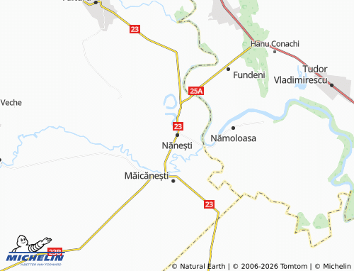 Mappa MICHELIN Nănești - ViaMichelin