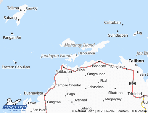 MICHELIN Jandayan Norte map - ViaMichelin