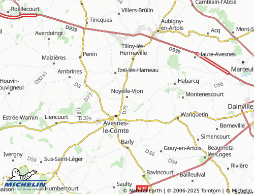 Mapa MICHELIN Noyelle-Vion - ViaMichelin