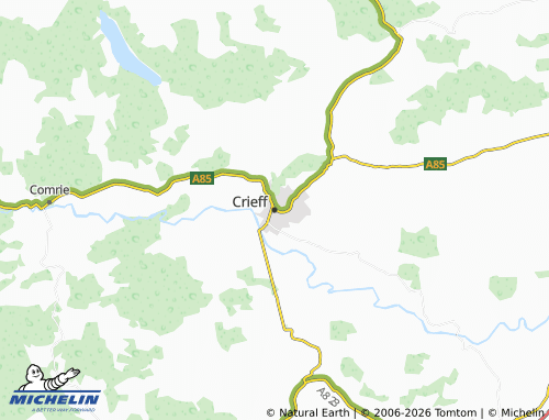 Mapa MICHELIN Crieff - ViaMichelin