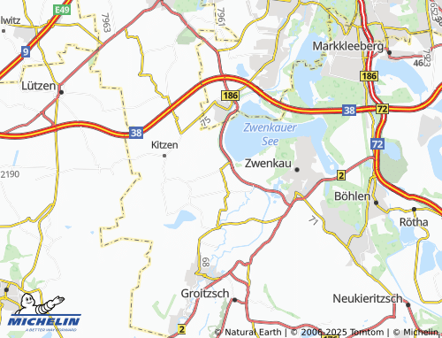 Mapa MICHELIN Zitzschen - ViaMichelin