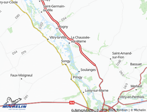 Kaart MICHELIN Ablancourt - ViaMichelin