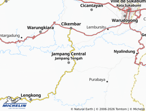 MICHELIN Sindangresmi map - ViaMichelin