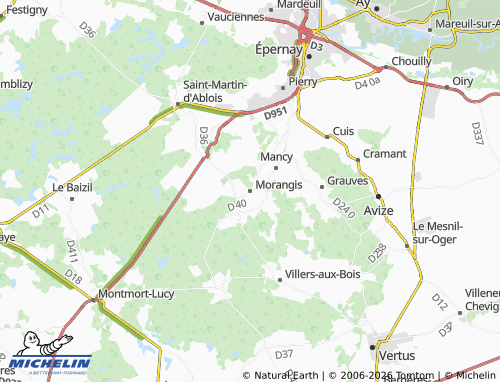 Mapa MICHELIN Morangis - ViaMichelin