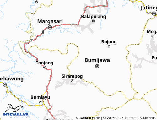 Carte MICHELIN Gunungagung - ViaMichelin