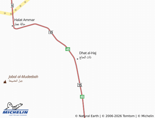 Mapa MICHELIN Dhat al-Haj - ViaMichelin