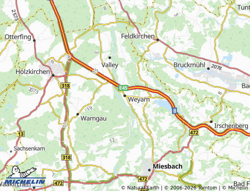 Mappa MICHELIN Weyarn - ViaMichelin