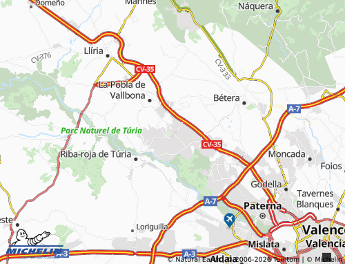 Mapa MICHELIN L'Eliana - ViaMichelin