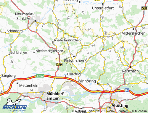MICHELIN Pleiskirchen map - ViaMichelin