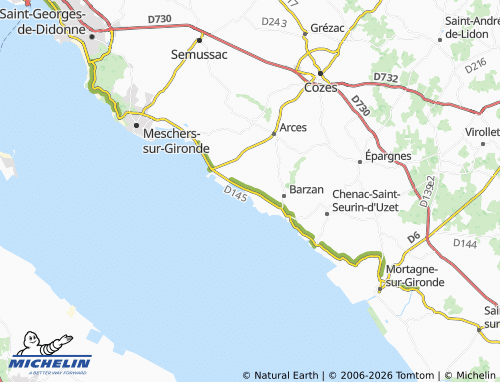 Mapa MICHELIN Barzan-Plage - ViaMichelin