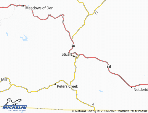 Mapa MICHELIN Stuart - ViaMichelin
