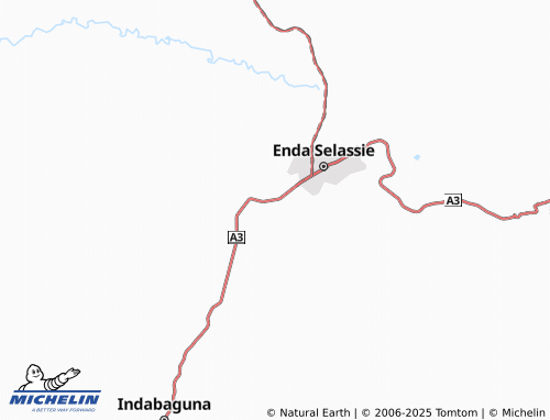 MICHELIN Abba Zege map - ViaMichelin