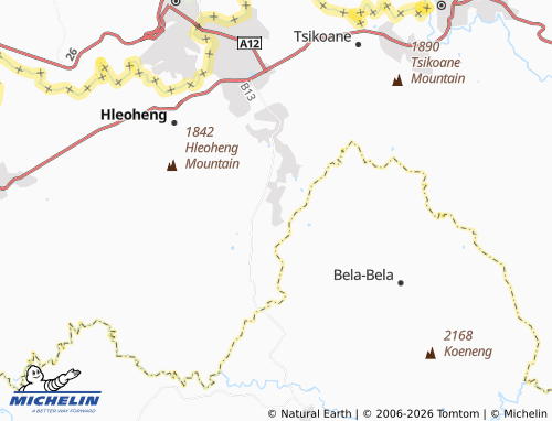 MICHELIN Ha Makoanyane map - ViaMichelin