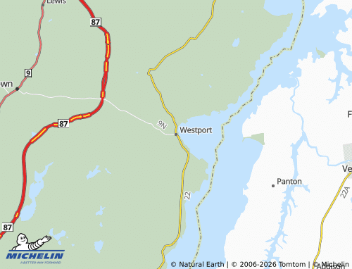 Mapa MICHELIN Westport - ViaMichelin