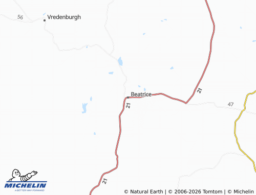 Mapa MICHELIN Beatrice - ViaMichelin