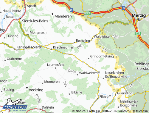 MICHELIN Halstroff map - ViaMichelin