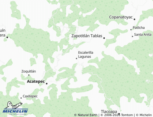 Mapa MICHELIN Escalerilla Lagunas - ViaMichelin