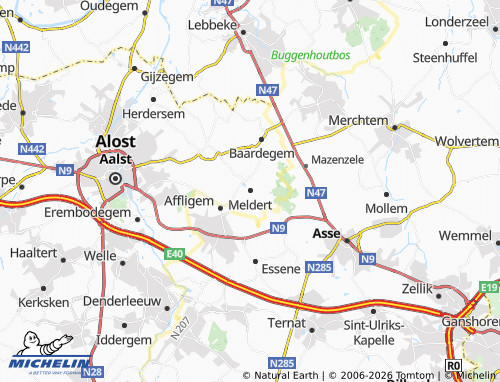 MICHELIN Meldert map - ViaMichelin