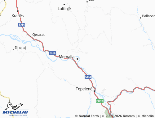 Mappa MICHELIN Memaliaj - ViaMichelin