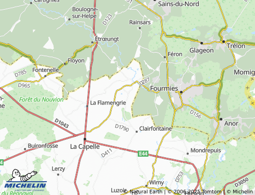 MICHELIN-Landkarte Pied-du-Terne - ViaMichelin