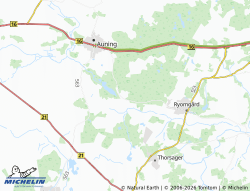 Mappa MICHELIN Pindstrup - ViaMichelin