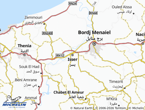 MICHELIN Yusr map - ViaMichelin
