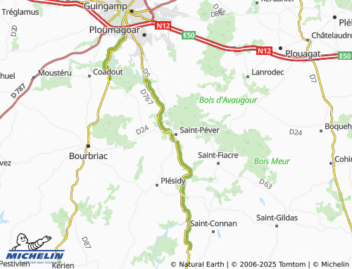 MICHELIN Saint-Péver map - ViaMichelin