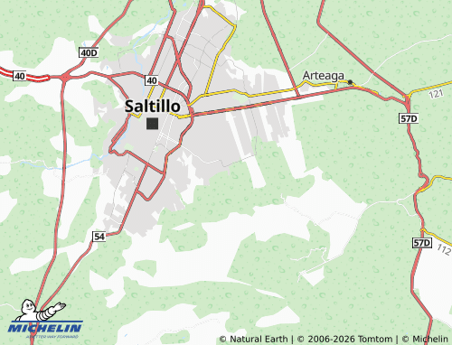 Mapa MICHELIN Fundadores Quinto Sector - ViaMichelin