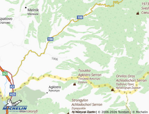 MICHELIN Petrovo map - ViaMichelin