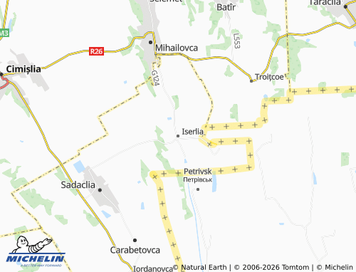MICHELIN Iserlia map - ViaMichelin
