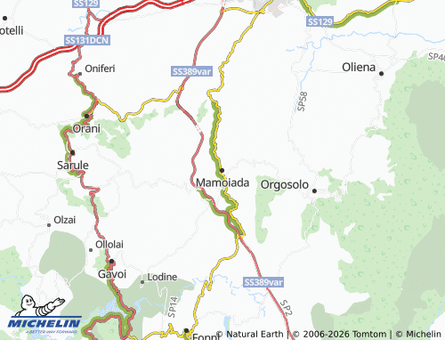 Carte MICHELIN Mamoiada - ViaMichelin