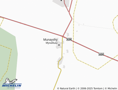 MICHELIN Munayshy map - ViaMichelin
