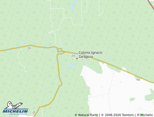 Mappa MICHELIN Colonia Ignacio Zaragoza - ViaMichelin
