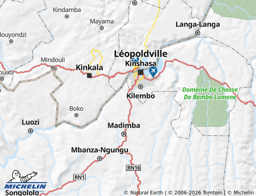 MICHELIN Kasangulu map - ViaMichelin